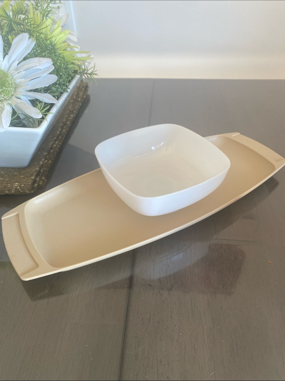 New🌈 Vintage 1970s Tupperware Serve-ette Dip Tray meals